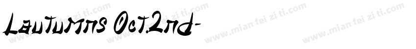 Lautumns Oct.2nd字体转换